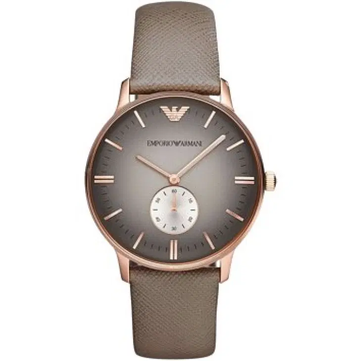 Emporio Armani Retro AR1723 Grey Rose Gold Watch-Hover-Image