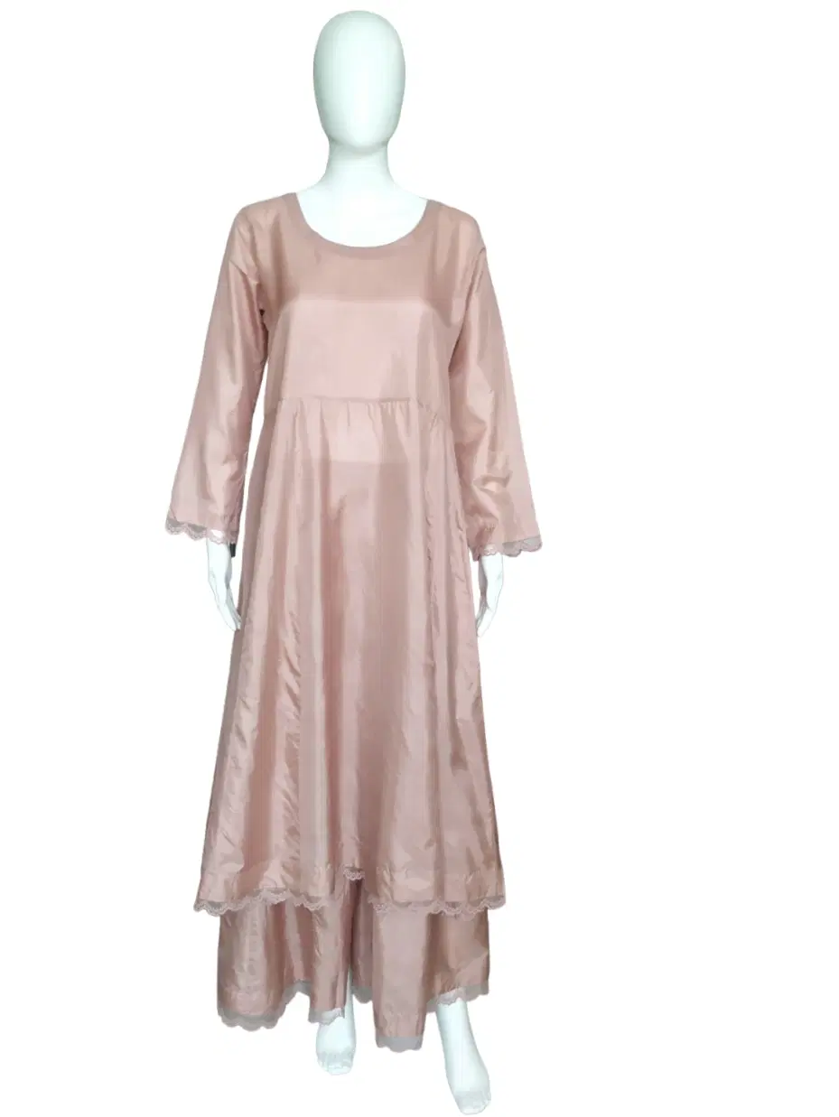 Eka Rose Pink Dress With Pant
