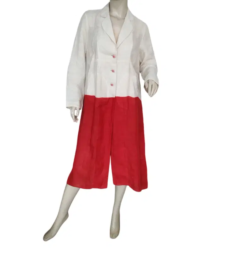 Eka White & Red  Dress-Hover-Image
