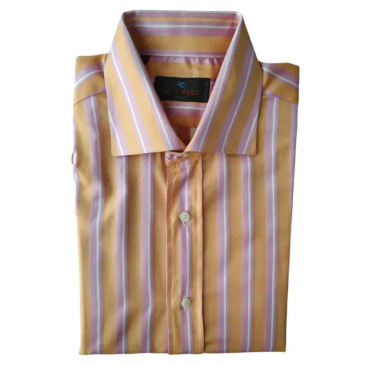 Etro Milano Pink Orange Line Shirt-Hover-Image
