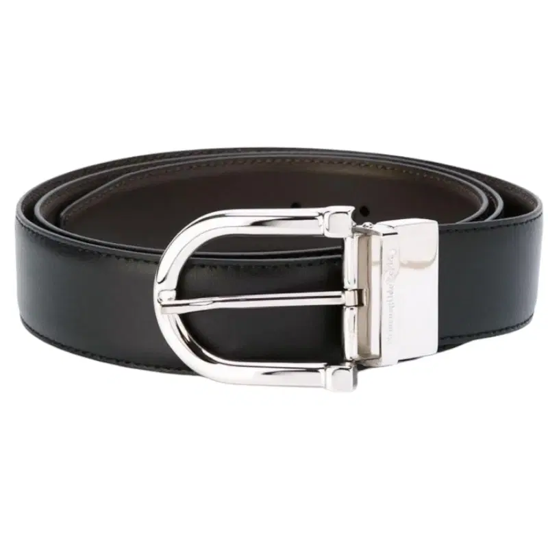 Ermenegildo Zegna Reversible Black and Brown Belt
