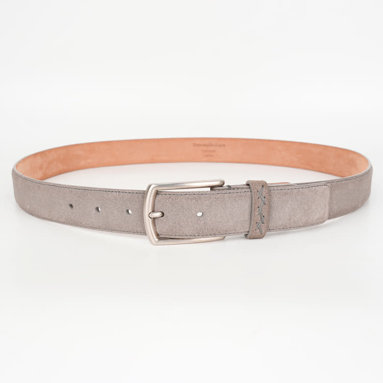Ermenegildo Melange Suede Belt, Size 38-Hover-Image