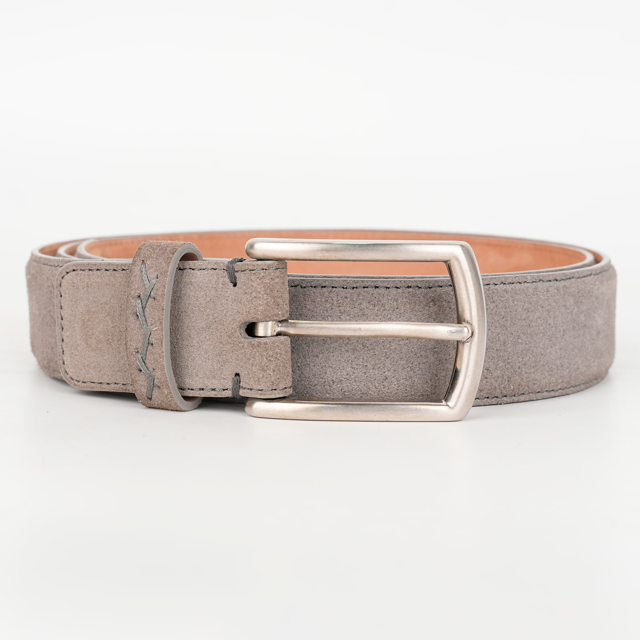 Ermenegildo Melange Suede Belt, Size 38