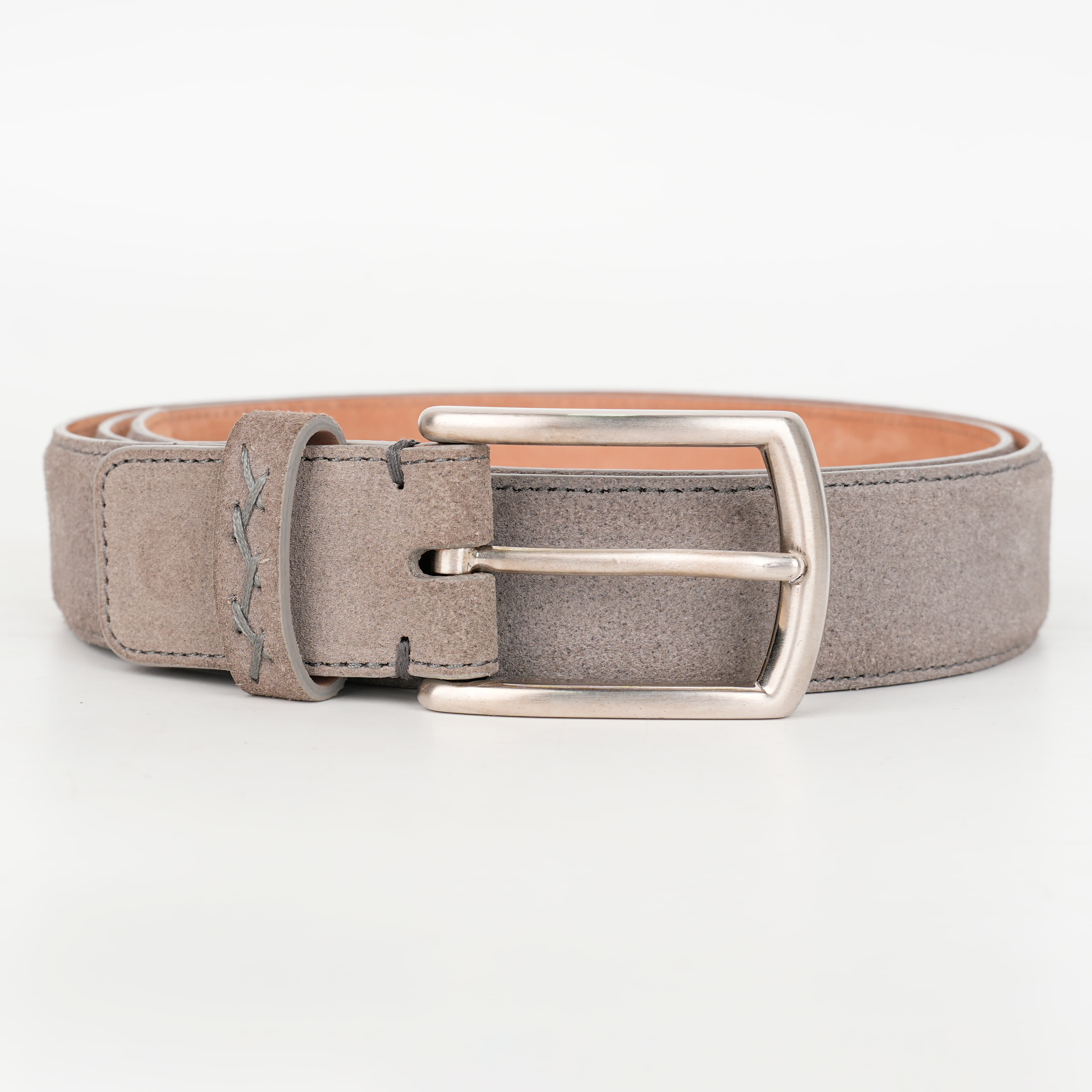 Ermenegildo Melange Suede Belt, Size 38
