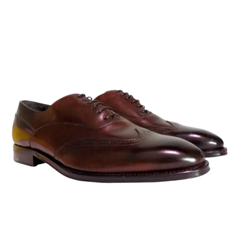 Ermenegildo Zegna Leather Wingtip Oxford Shoes