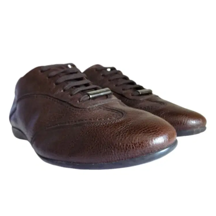 Ermenegildo Zegna Mens Brown Leather Sneaker-Hover-Image