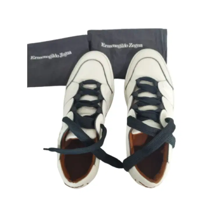 Ermenegildo Zegna TIZIANO White Sneakers-Hover-Image