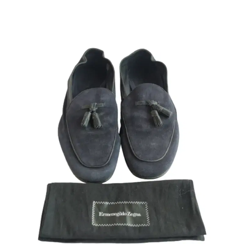 Ermenegildo Zegna Mens Suede Tassels Loafers Size / 7 EEE