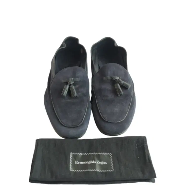 Ermenegildo Zegna Mens Suede Tassels Loafers Size / 7 EEE-Hover-Image