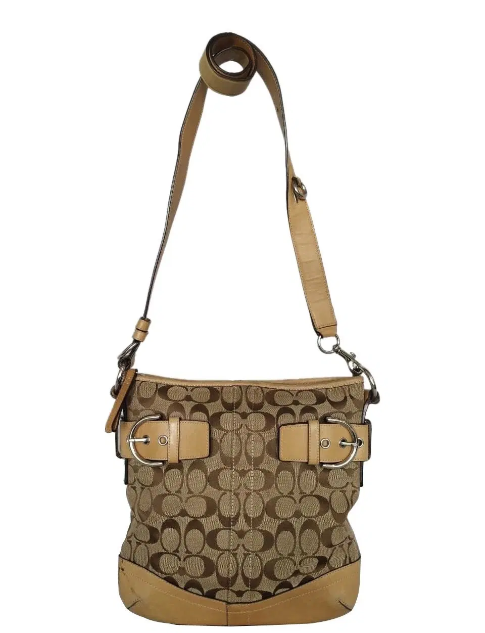 Coach Signature F03574 Canvas Shoulder Bag