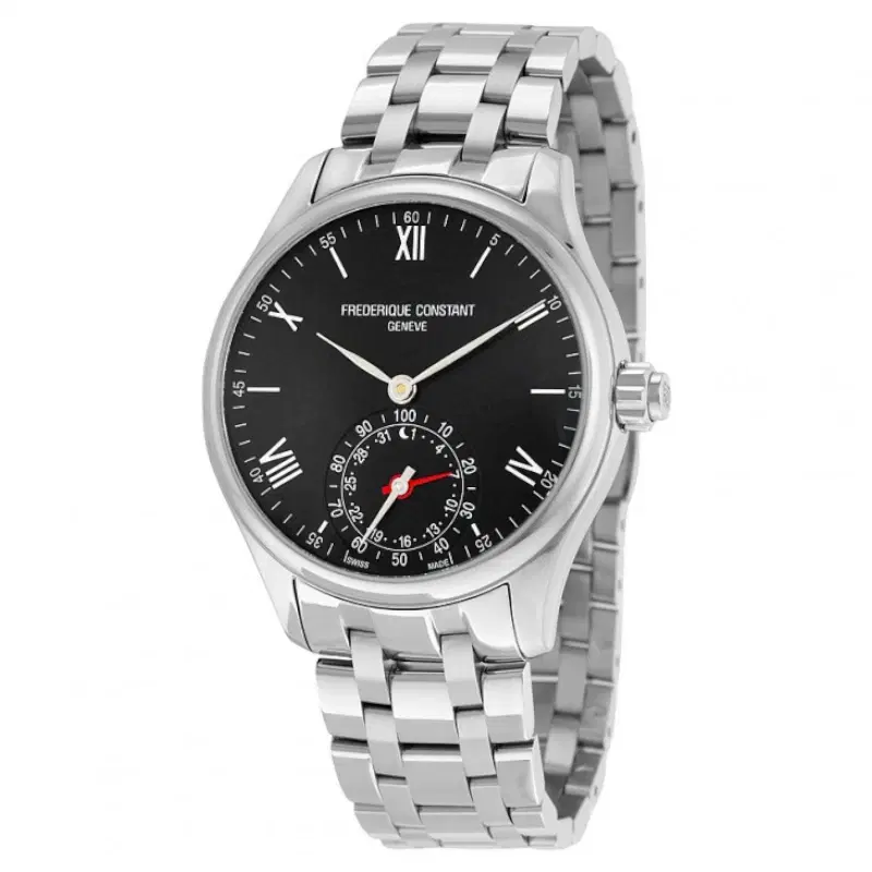 FREDERIQUE CONSTANT Horological Smart Watch Black Dial Stainless Steel Men's Watch