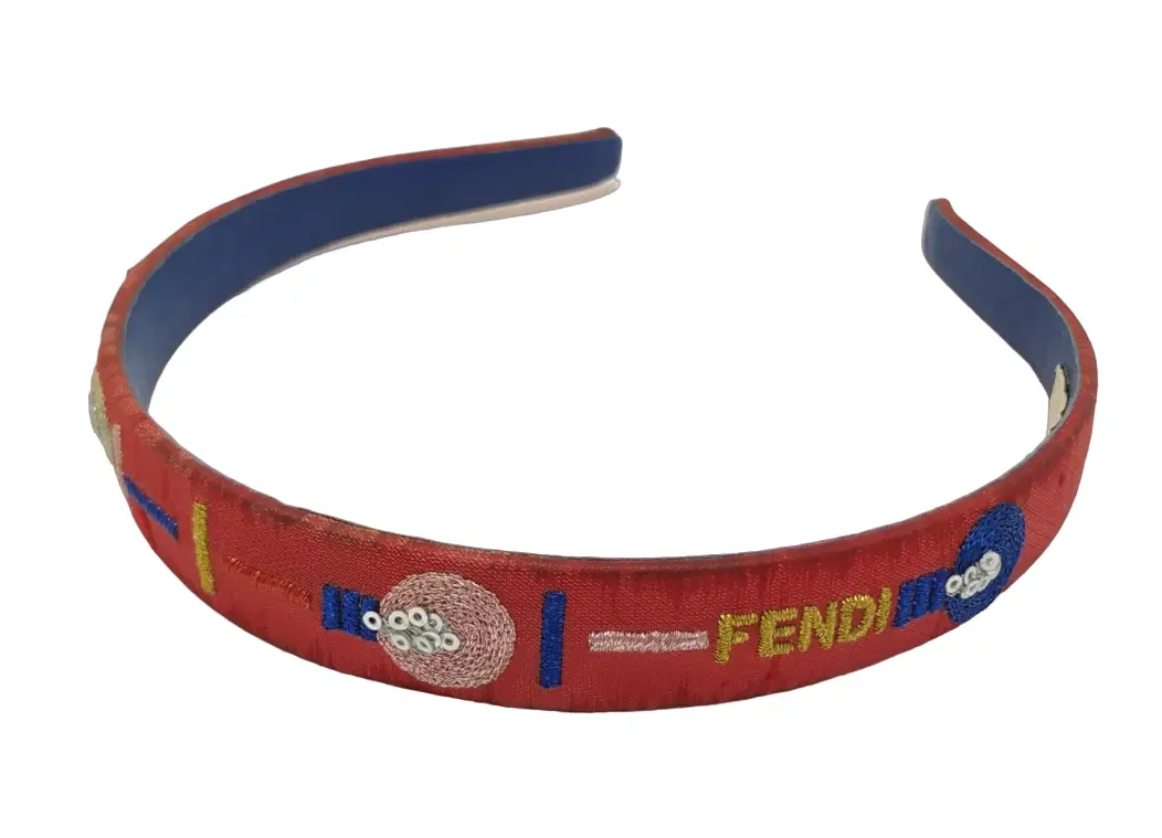 Fendi Red Sequin Headband