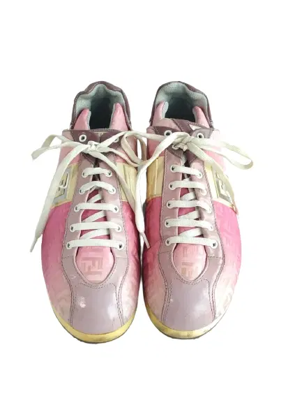 Fendi Monogram Pink Sneakers