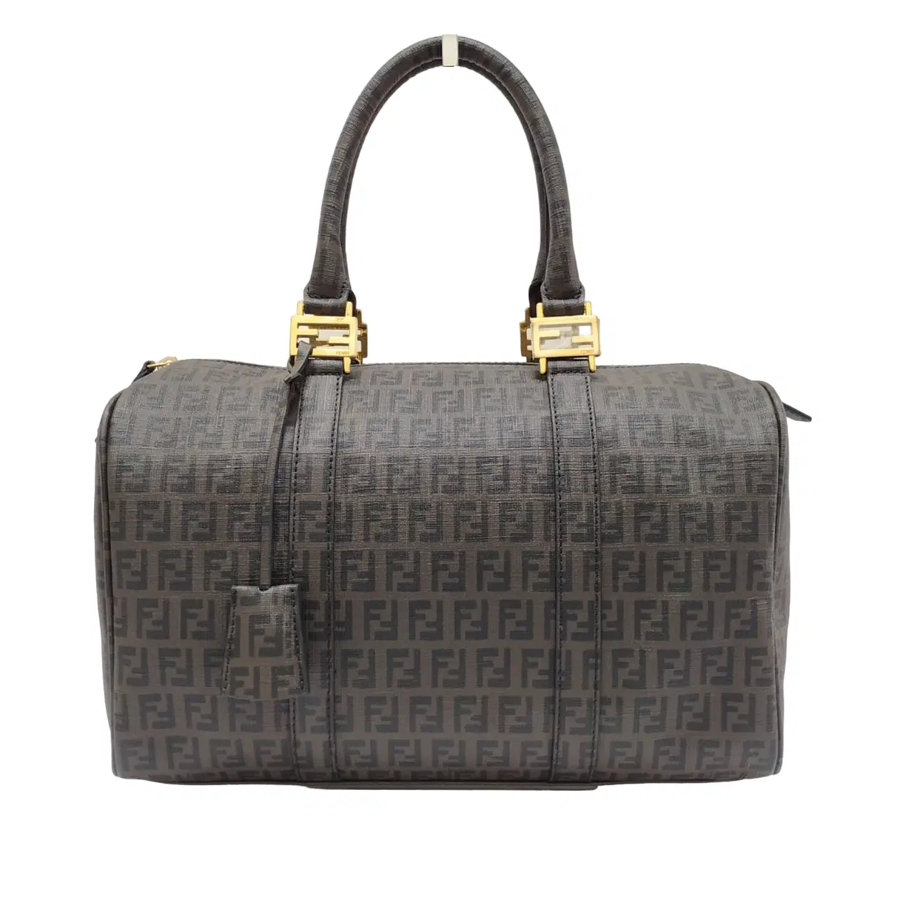 Fendi Zucchino Forever Bauletto Boston Bag