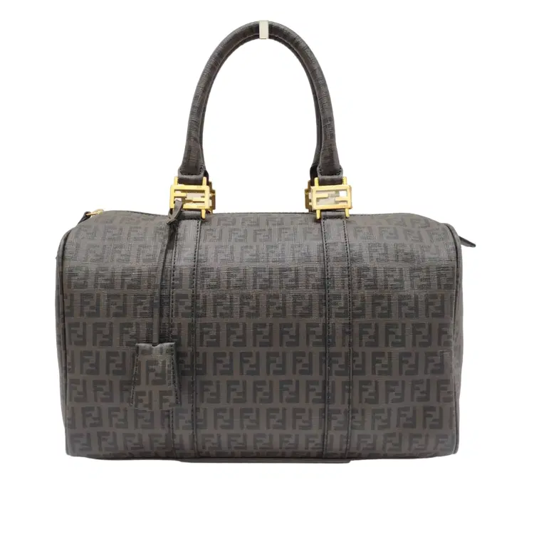 Fendi Zucchino Forever Bauletto Boston Bag-Hover-Image