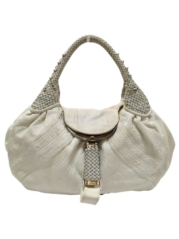 Fendi White Nappa Leather Spy Bag-Hover-Image