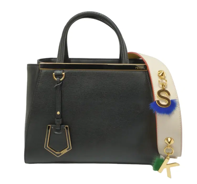 Fendi Black Vitello Leather Petite Sac 2jours Elite Tote-Hover-Image