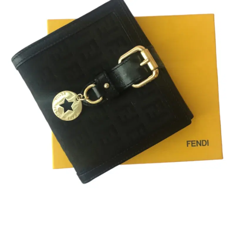 Fendi Logo Wallet with Charm