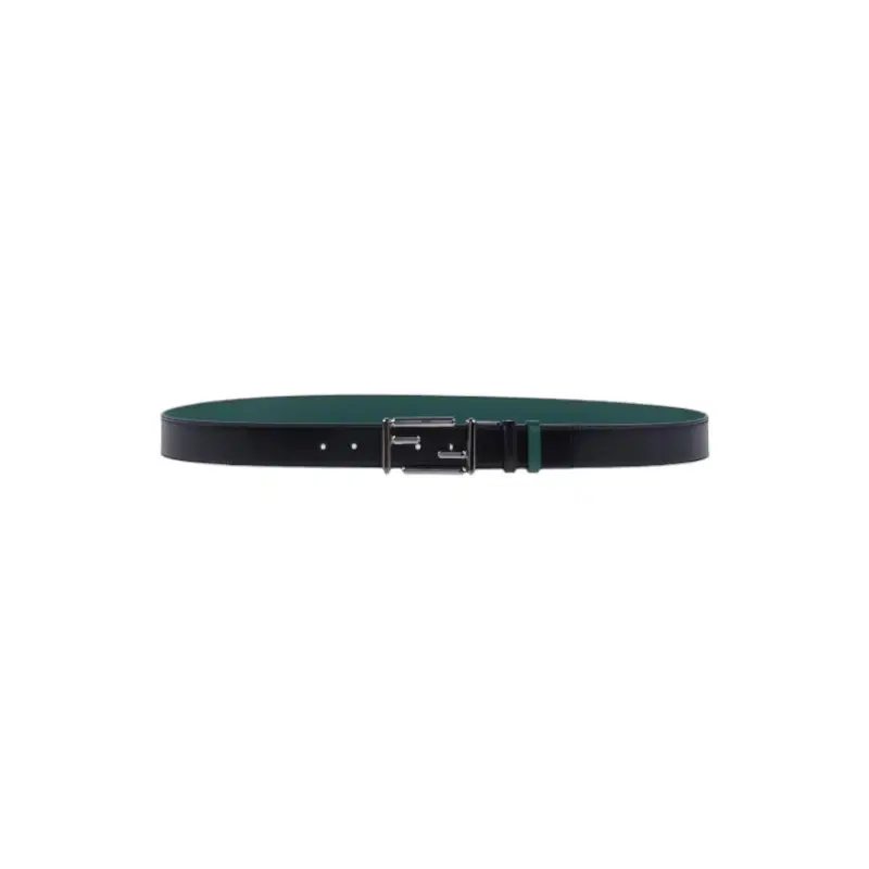 Fendi Black Belt with Metal Logo
