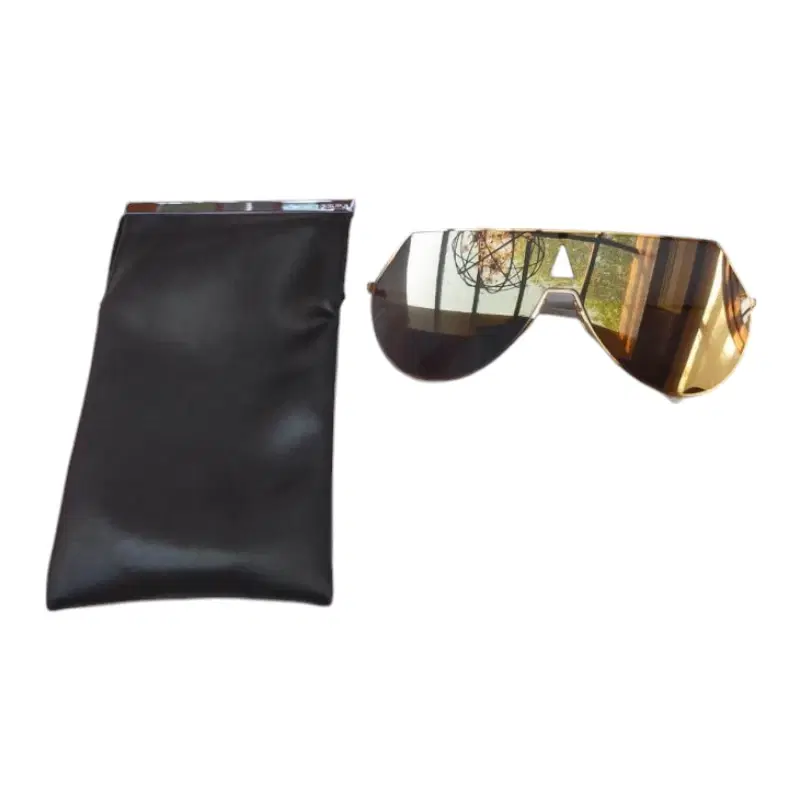 Fendi Eyeline Mitered Shield Sunglasses