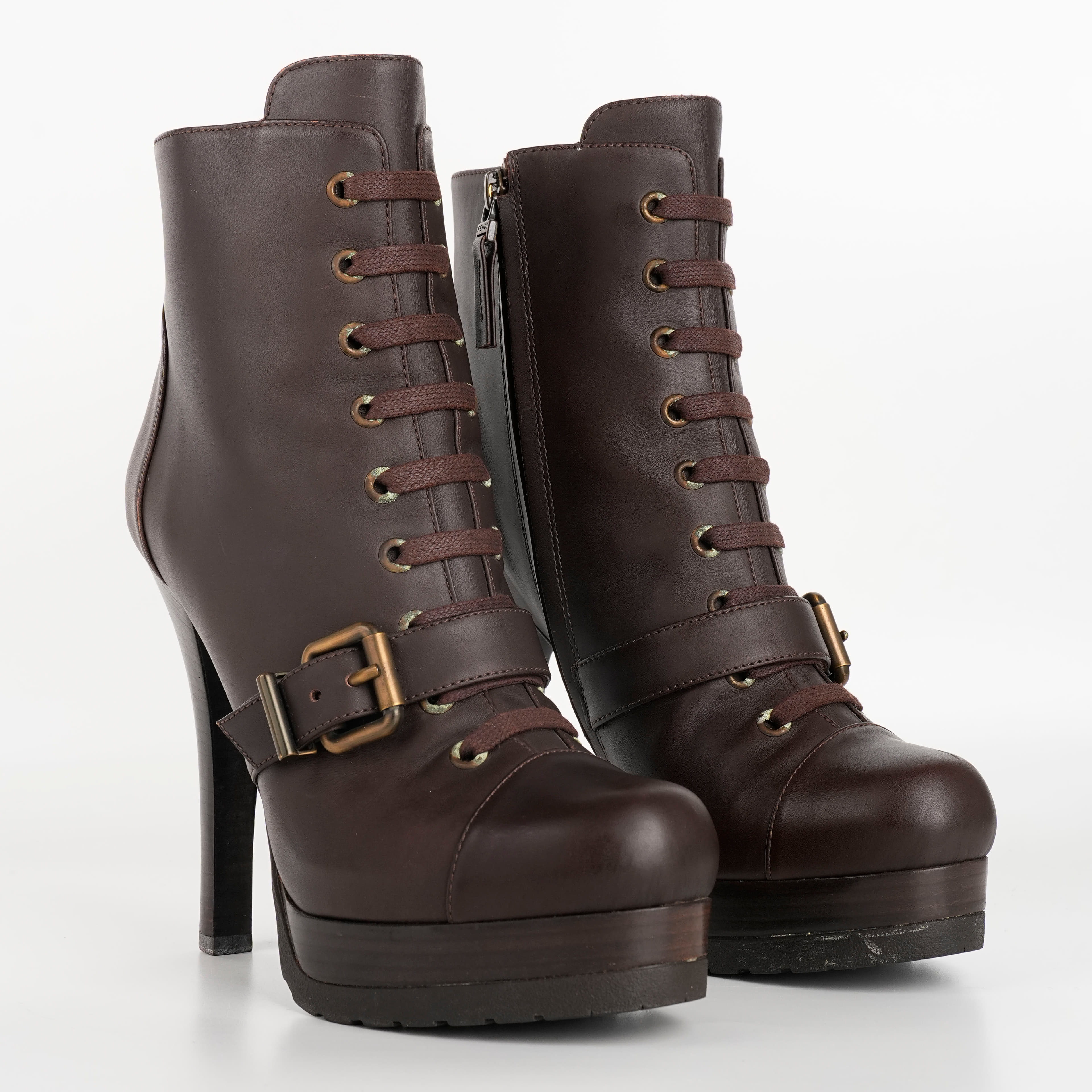 Size 39 - Fendi Brown Leather boots