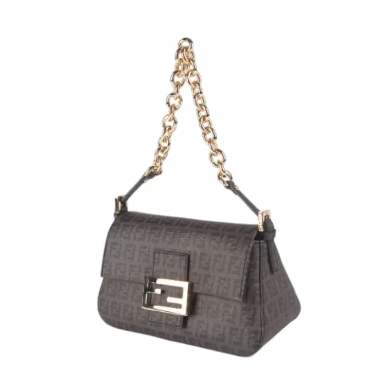 FENDI Mini Mamma Zucchino Chain Strap Shoulder Bag