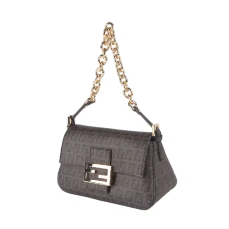 FENDI Mini Mamma Zucchino Chain Strap Shoulder Bag-Hover-Image
