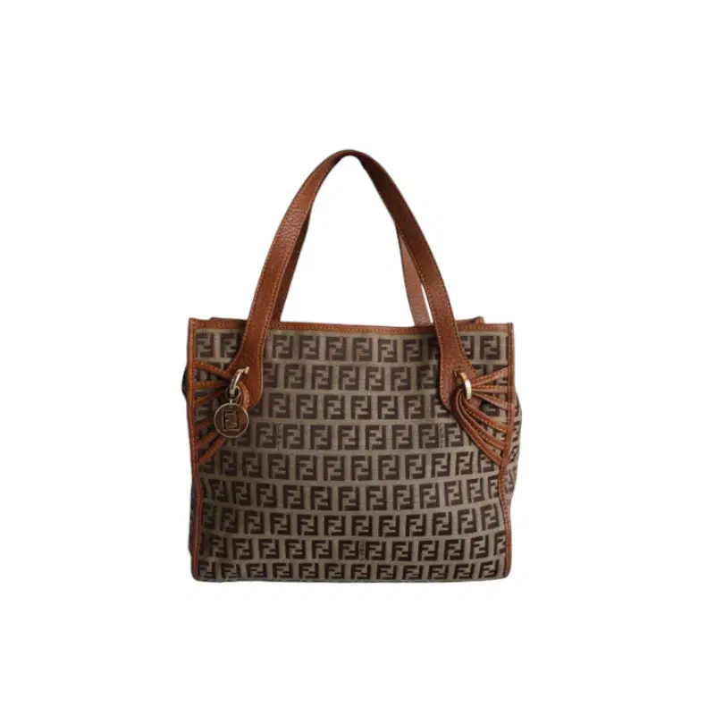 Fendi? Brown Leather Trimming with Logo Printed? Bag