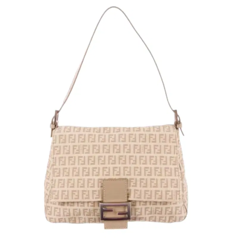 Fendi Mamma Zucca White Shoulder Bag