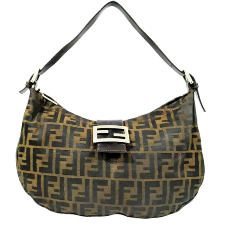 Fendi Brown Zucchino Hobo Bag-Hover-Image