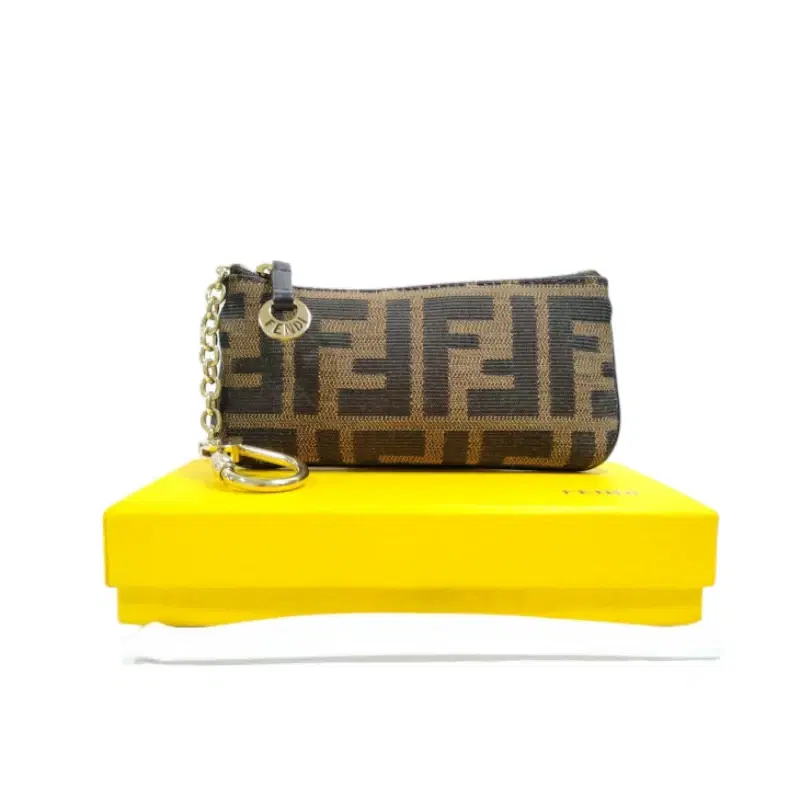 Fendi Zucca Key Chain Coin Pouch