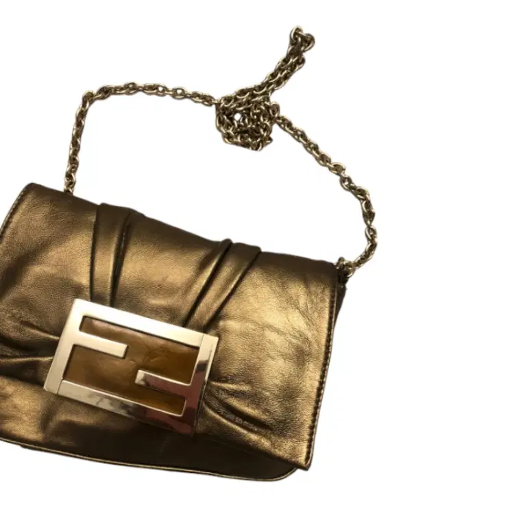 Fendi Metallic Leather Mia Pochette-Hover-Image