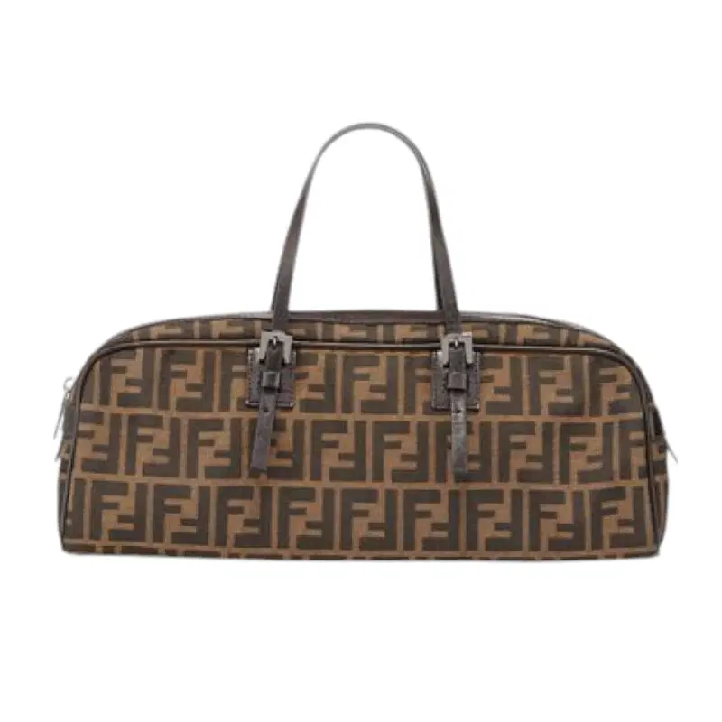 Fendi Brown Zucca Canvas Horizontal Shoulder Bag
