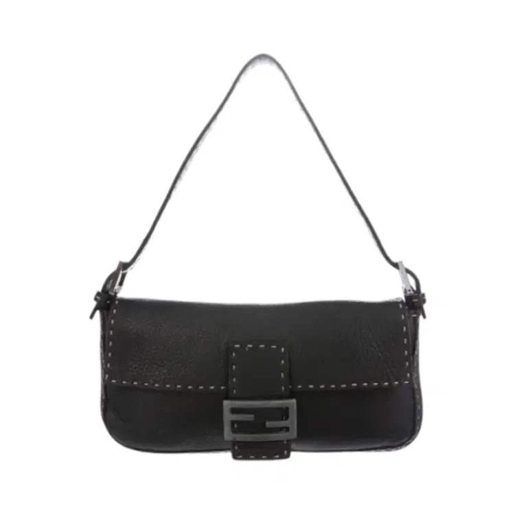 Fendi selleria Baguette Leather Shoulder Bag-Hover-Image