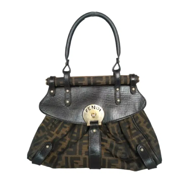 Fendi Tobacco Zucca Print Canvas Small Magic Bag-Hover-Image