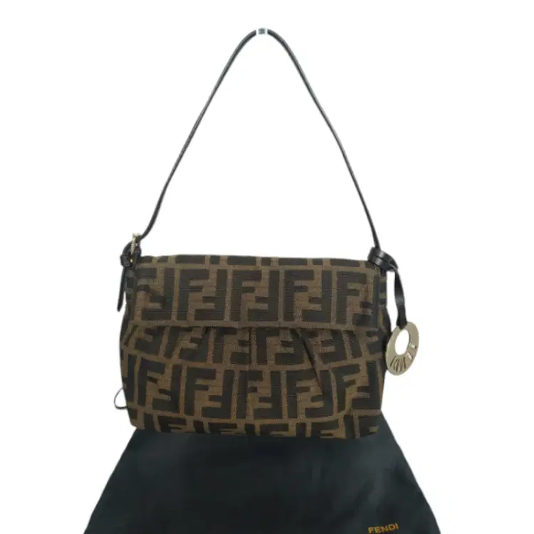 Fendi Zucca Small Flap Baguette-Hover-Image