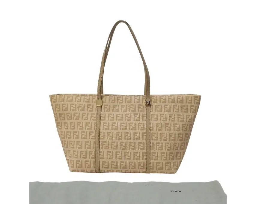 Fendi Zucchino Coated Canvas Small Licious Tote
