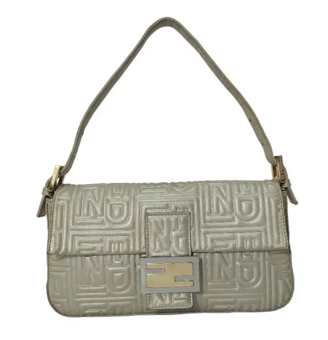 Fendi Logo Embossed Baguette-Hover-Image