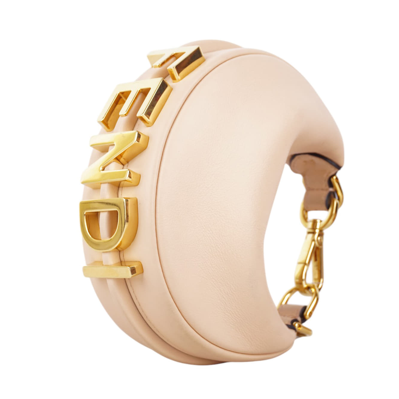 Fendi Nano Fendigraphy Pink Leather Charm