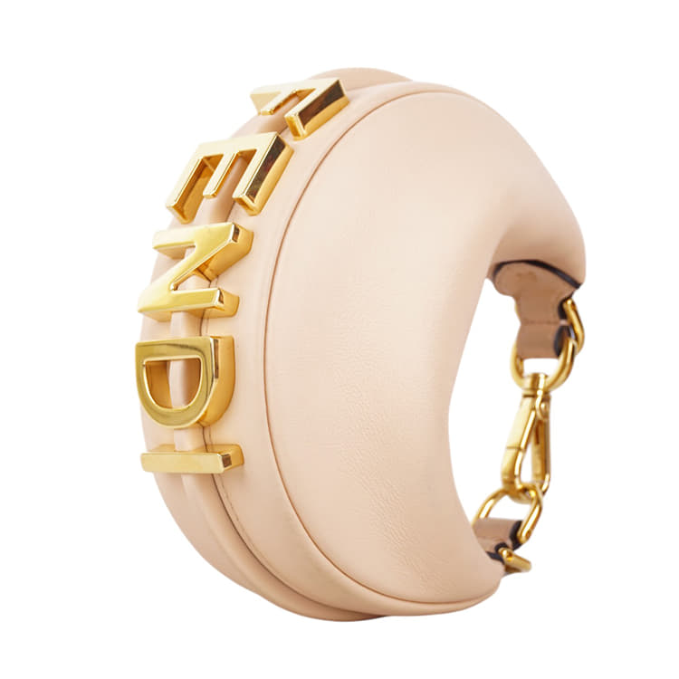 Fendi Nano Fendigraphy Pink Leather Charm-Hover-Image