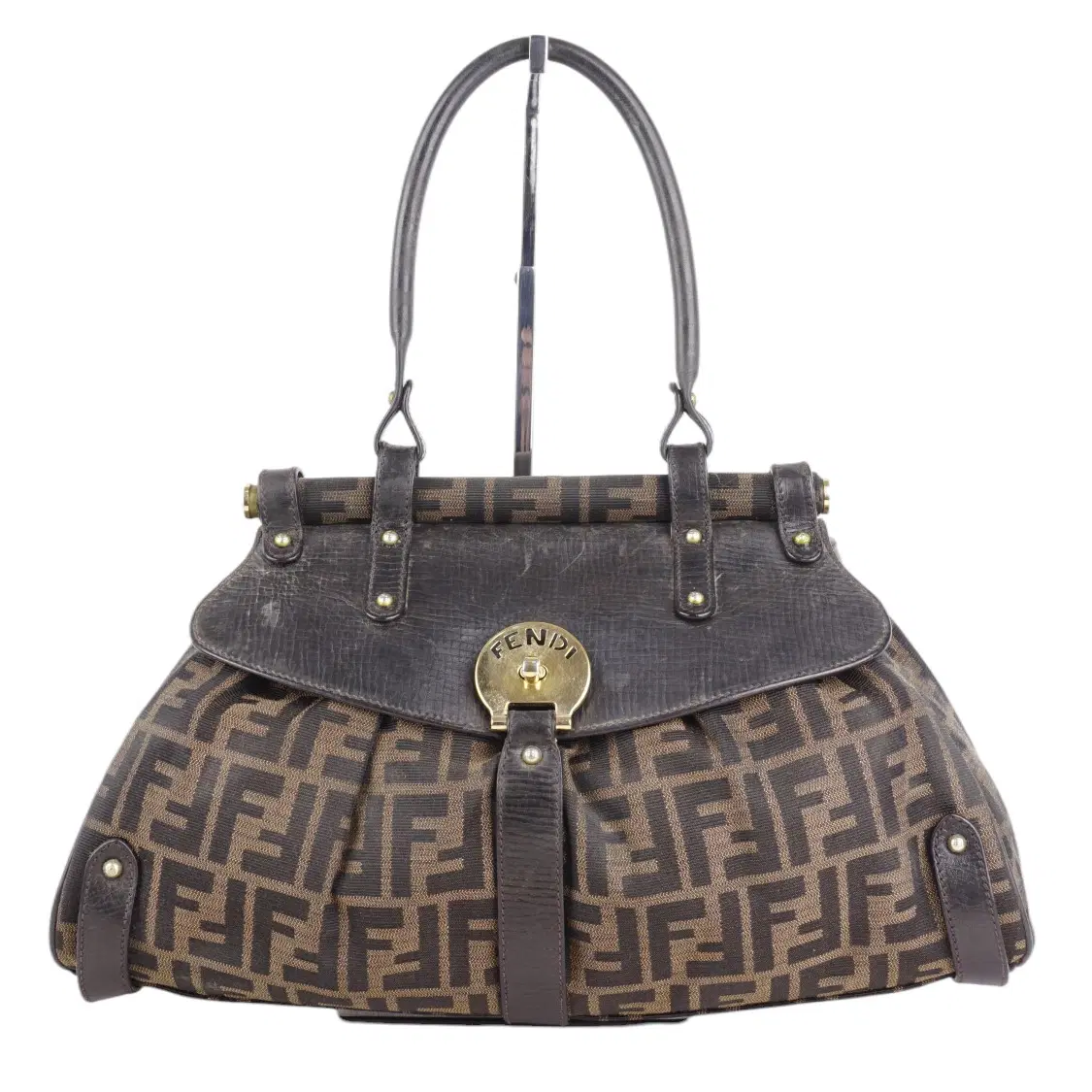 Fendi Tobacco Zucca Canvas Magic Shoulder Bag