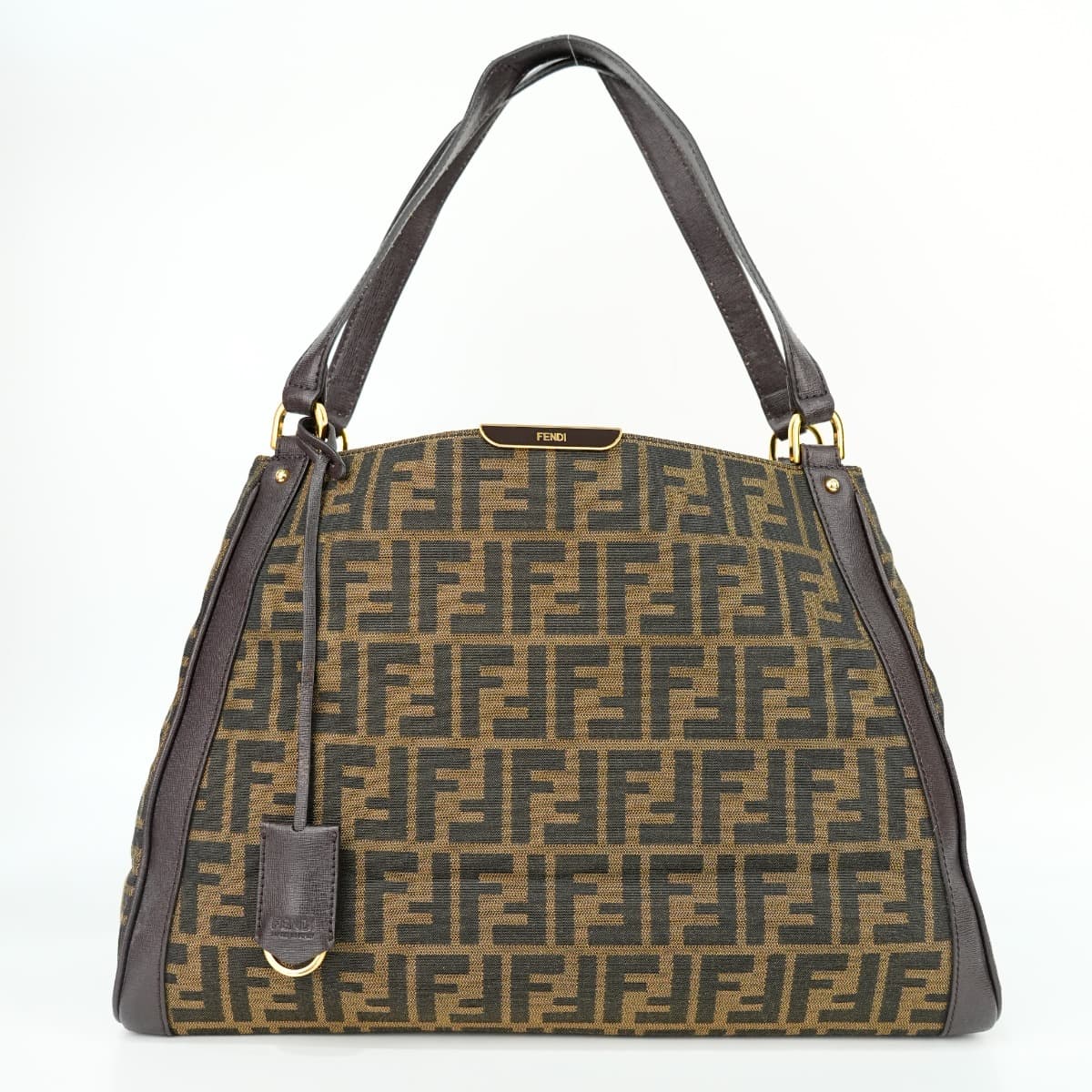 Fendi Tobacco Zucca Canvas Shopping Tote
