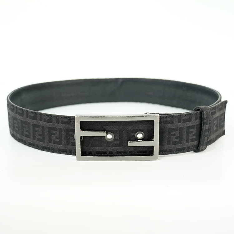 Fendi FF Zucca Canvas Monogram Belt-Hover-Image
