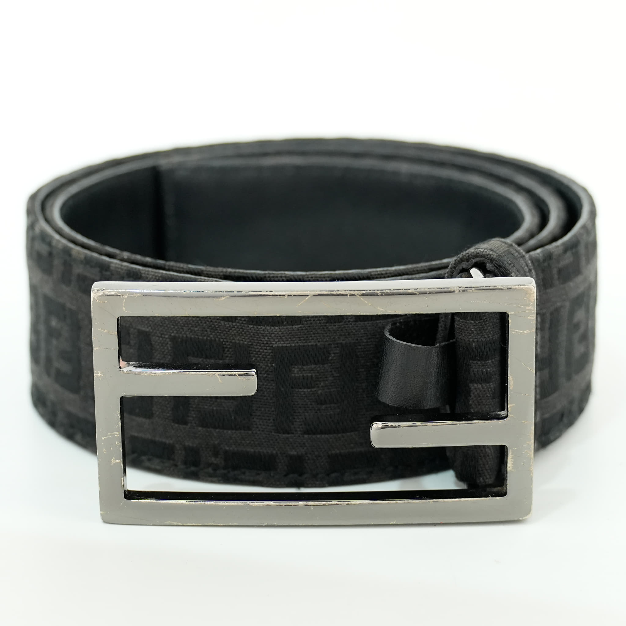 Fendi FF Zucca Canvas Monogram Belt