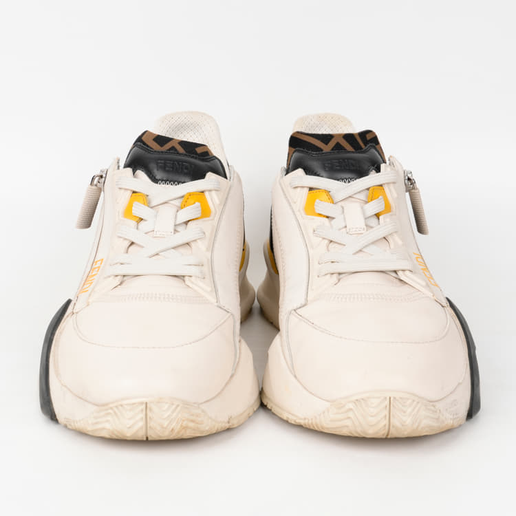 UK 7 - Fendi Men's Flow Color-Block Low-Top Sneakers-Hover-Image