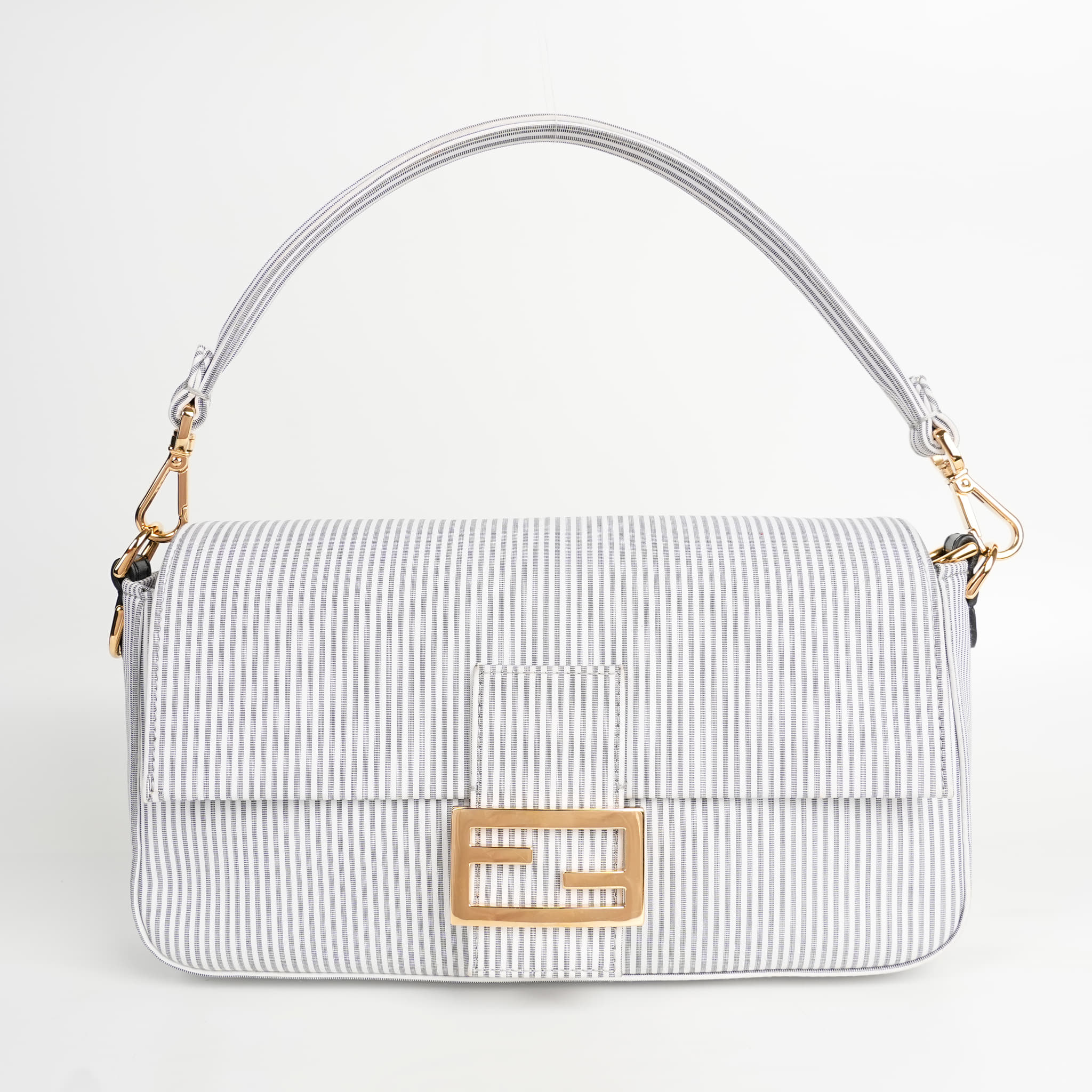 Fendi Mamma Bucket Shoulder Bag In White