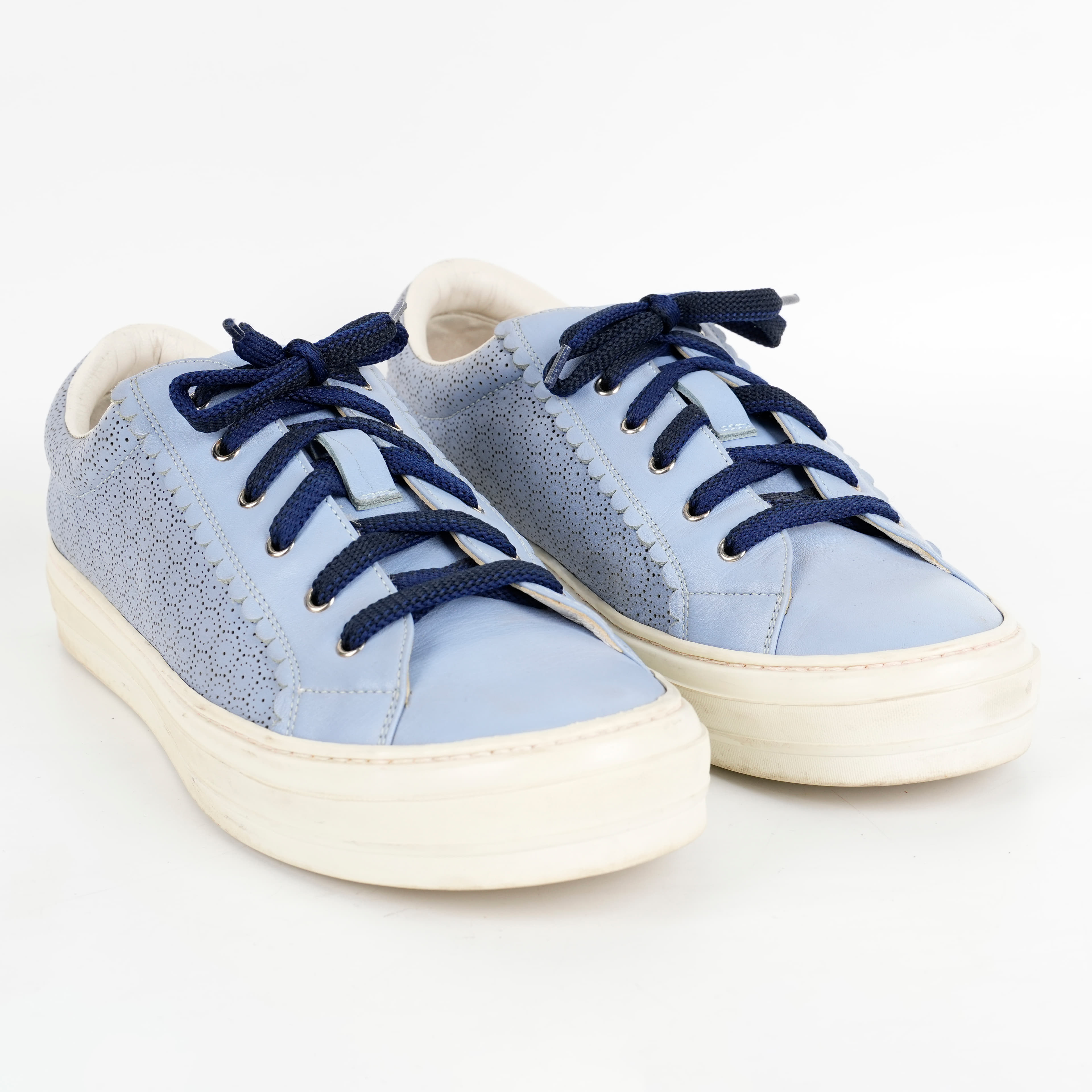 Size 9 - Ferragamo Blue Sneakers