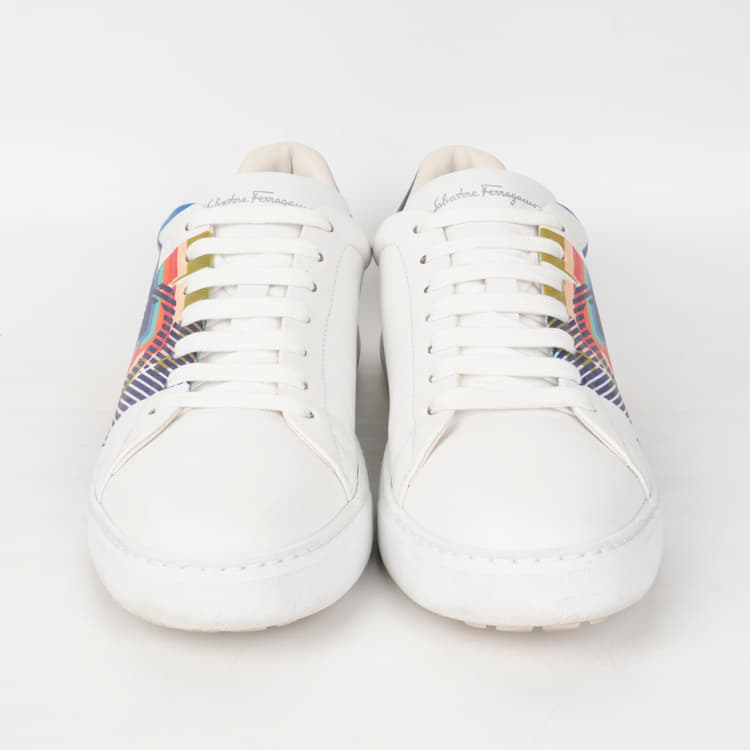 Size 9 - Ferragamo Gancini Graphic-Print Sneakers-Hover-Image