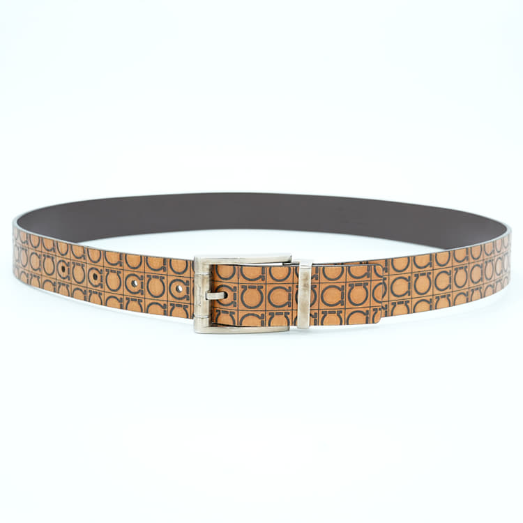 Ferragamo Gancini Print Belt-Hover-Image