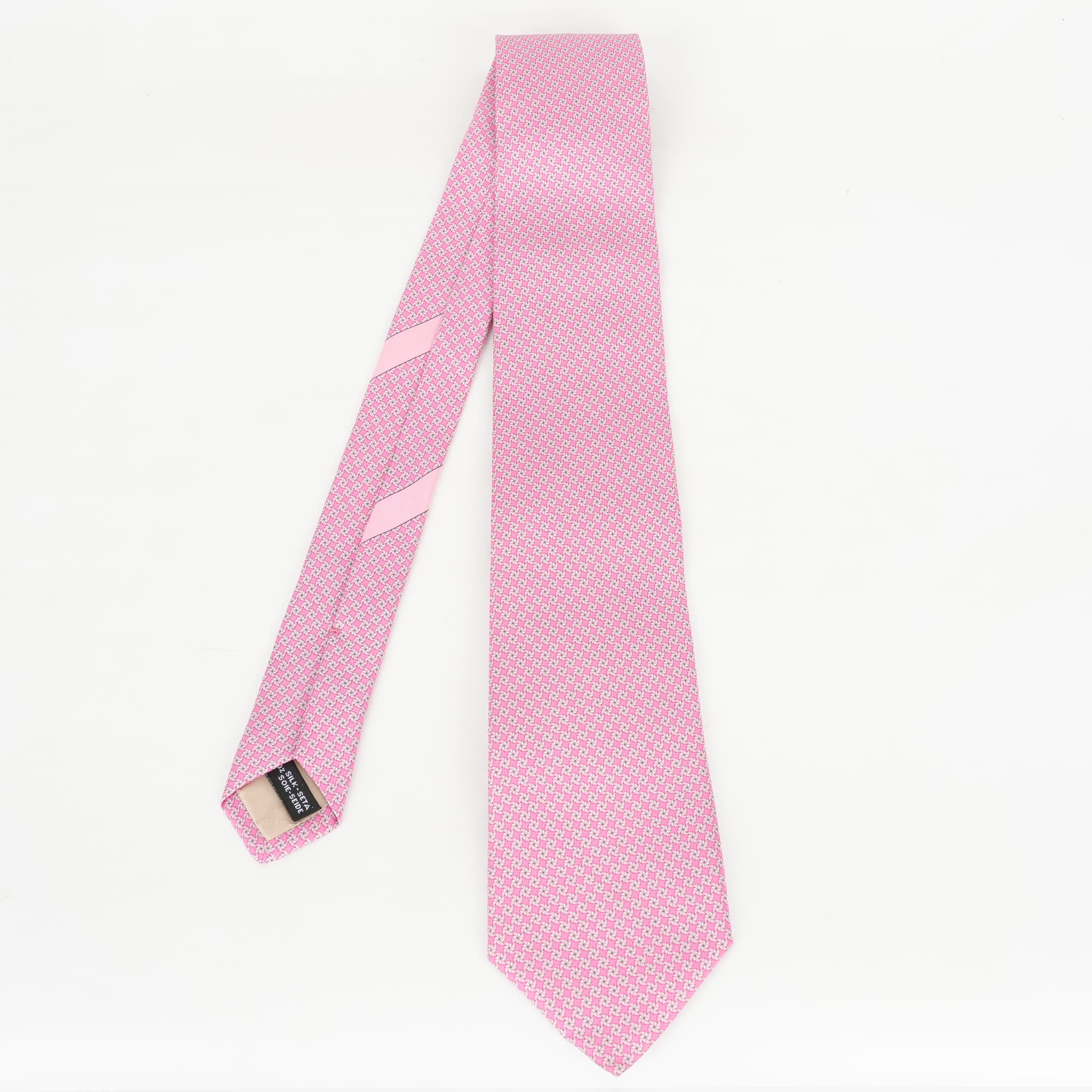 Ferragamo Pink Silk Tie